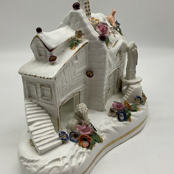 Coalport Vintage Porcelain Cottage Burner 7" Tall MCM Collectible  288 - Picture 15 of 16